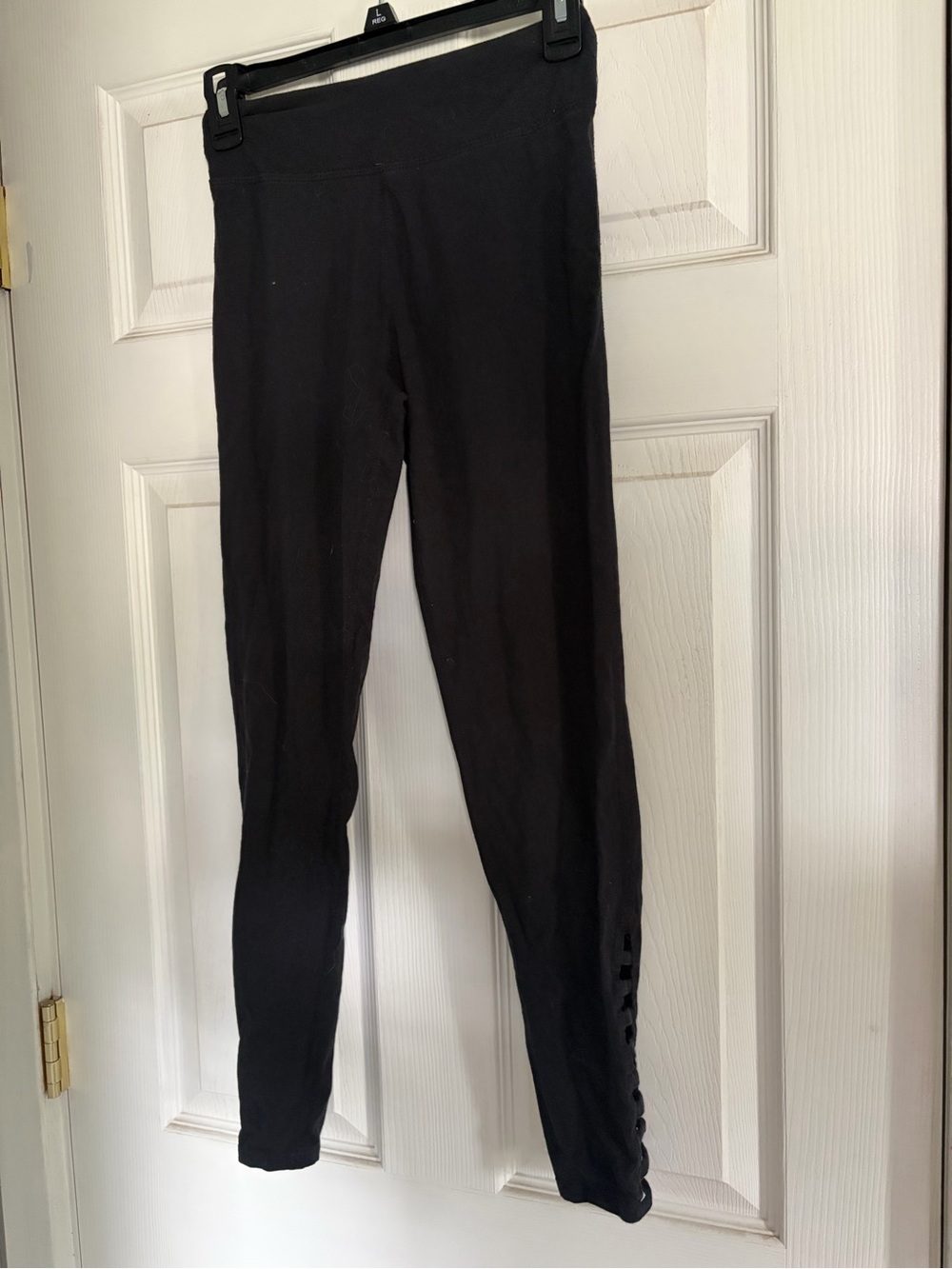 SO Black Cotton-Blend Leggings